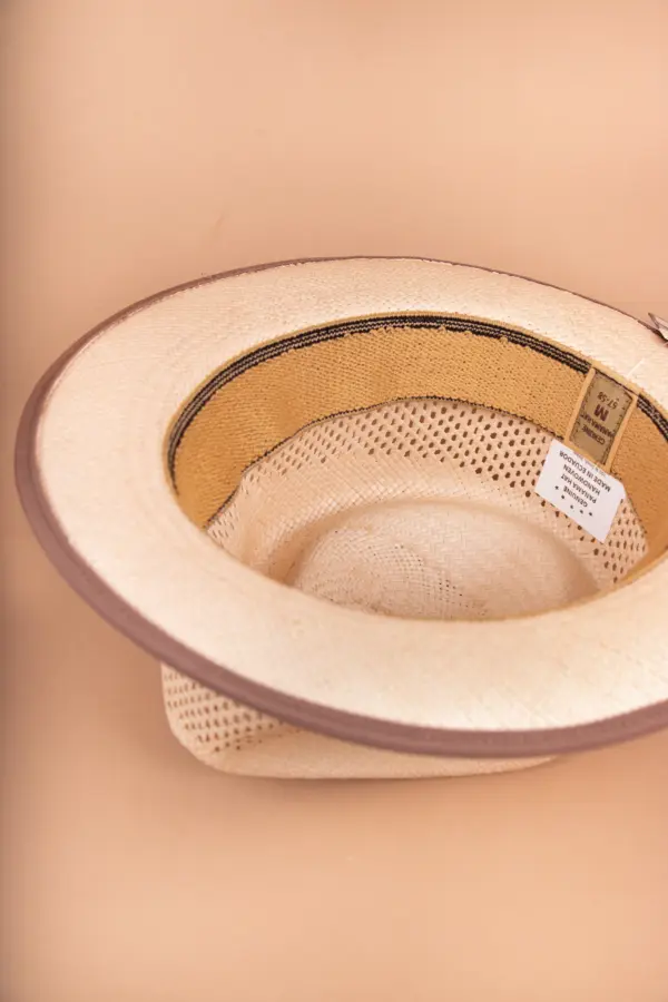 Vintimilla Hat Diamante ventiliert Vintimilla Hat Diamante ventiliert, kleiner Panamahut Hellbraun