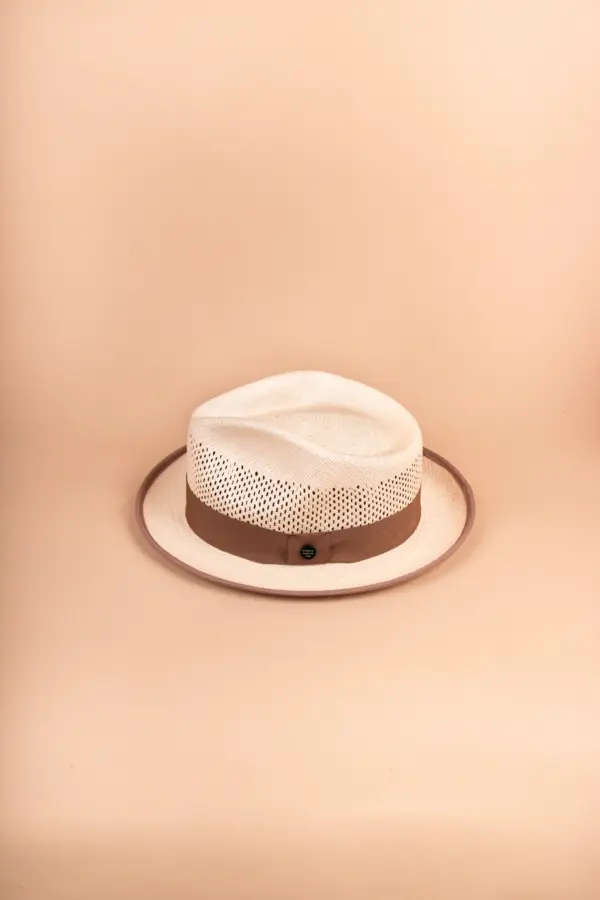 Vintimilla Hat Diamante ventiliert Vintimilla Hat Diamante ventiliert, kleiner Panamahut Hellbraun