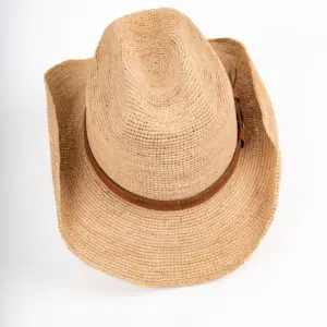 Fiebig Western Strohhut Raffia Crochet