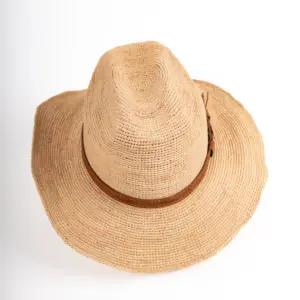 Fiebig Western Strohhut Raffia Crochet