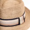 Fiebig Trilby Strohhut aus Raffia, taupe