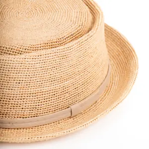 Fiebig Porkpie aus Raffia Stroh