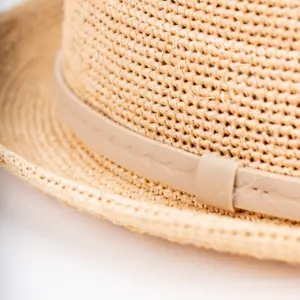 Fiebig Porkpie aus Raffia Stroh