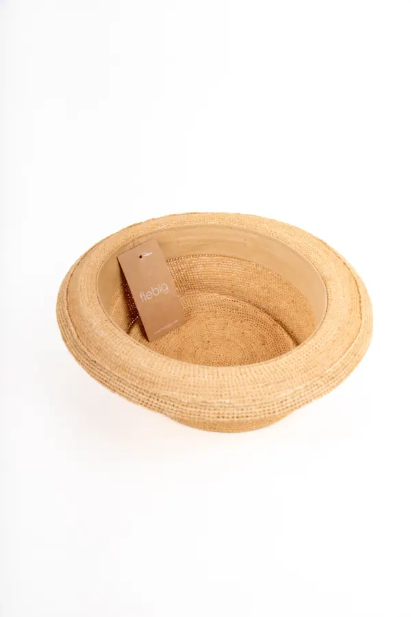 Fiebig Porkpie aus Raffia Stroh