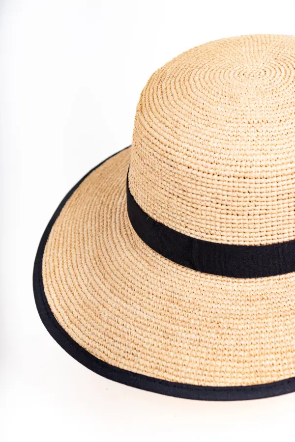 Fiebig Schute aus Raffia mit Einfass