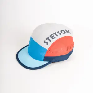 Stetson Outdoor Retro Runners Cap, Beige-Orange-Blau