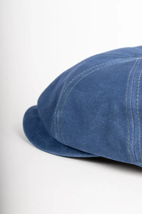 Stetson Hatteras Cap Denim Leather