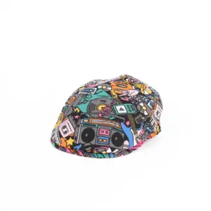 City Sport Luc aus Baumwolle, Flatcap mit Popart Muster