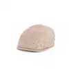 City Sport Julien Seide/Leinen, Fischgrat Flatcap, beige gold