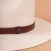 Brixton Messer Fedora Filzhut Offwhite