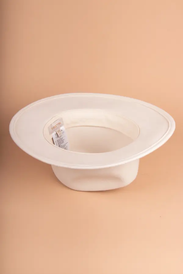 Brixton Messer Fedora Filzhut Offwhite
