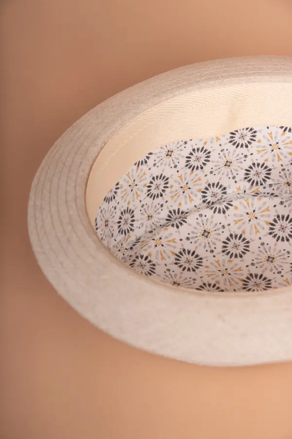 City Sport Pork Pie Summer Herringbone, Baumwollfutter mit Muster