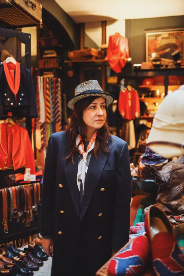 Vintimilla Hat Diamante bicolor