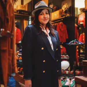 Vintimilla Hat Diamante bicolor