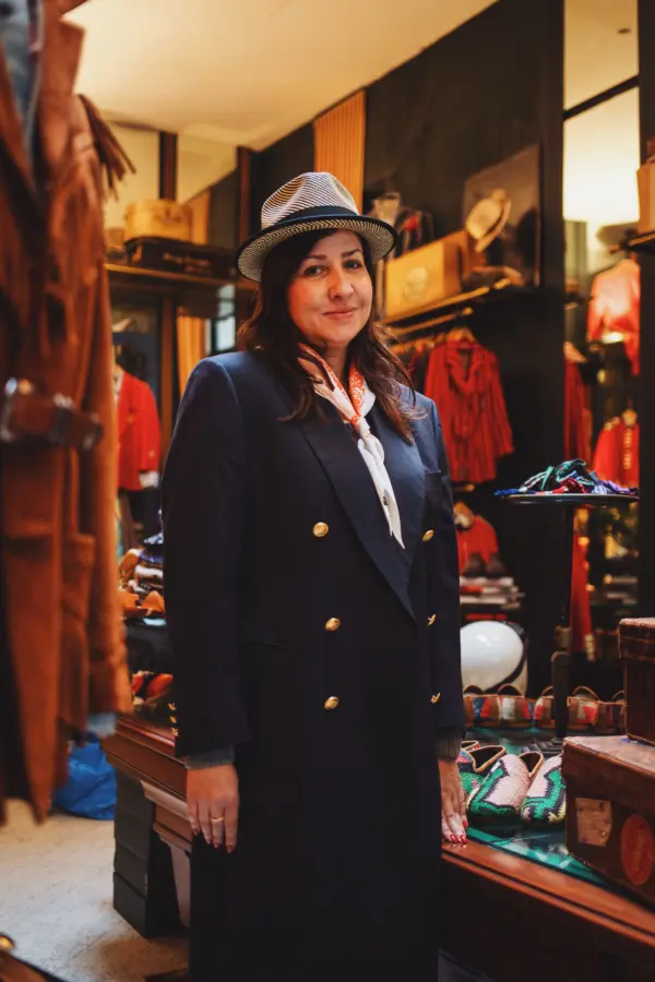 Vintimilla Hat Diamante bicolor