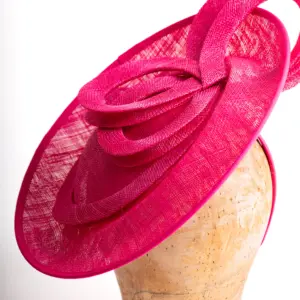 McBURN Fascinator Saucer Daphne, Hot Pink