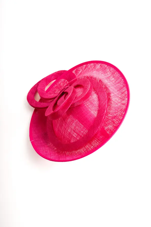 McBURN Fascinator Saucer Daphne, Hot Pink