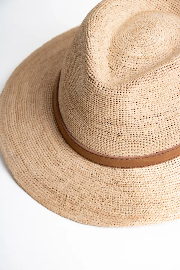Faustmann Traveller Raffia mit Lederband