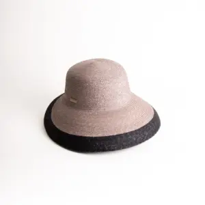 Seeberger Glocke Strohborte mit Kontrastkante