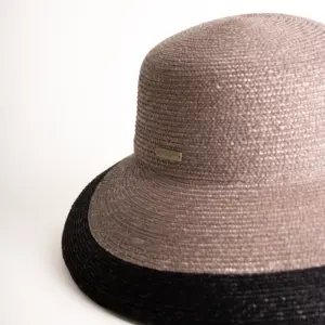 Seeberger Glocke Strohborte mit Kontrastkante