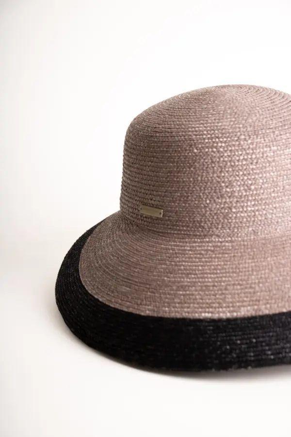 Seeberger Glocke Strohborte mit Kontrastkante