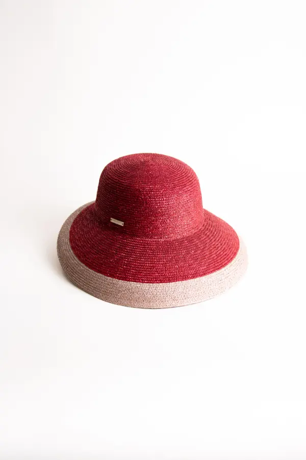 Seeberger Glocke Strohborte mit Kontrastkante