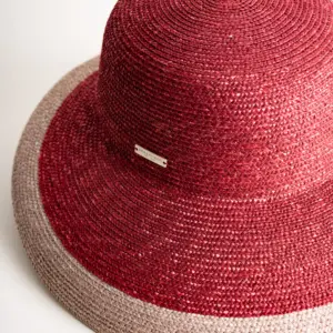 Seeberger Glocke Strohborte mit Kontrastkante