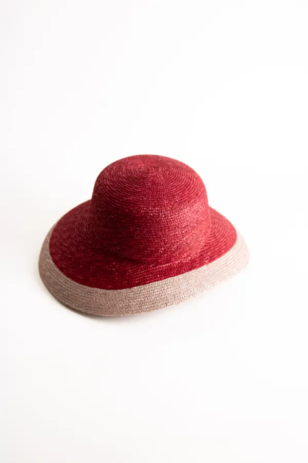 Seeberger Glocke Strohborte mit Kontrastkante