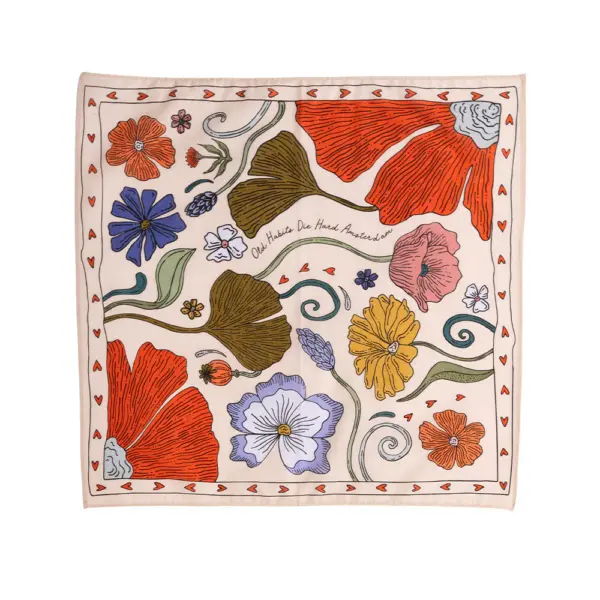Old Habits Die Hard Cotton Bandana Flower Power