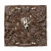 Old Habits Die Hard Bandana You're a Rockstar, Braunes Seidentuch mit Paisley