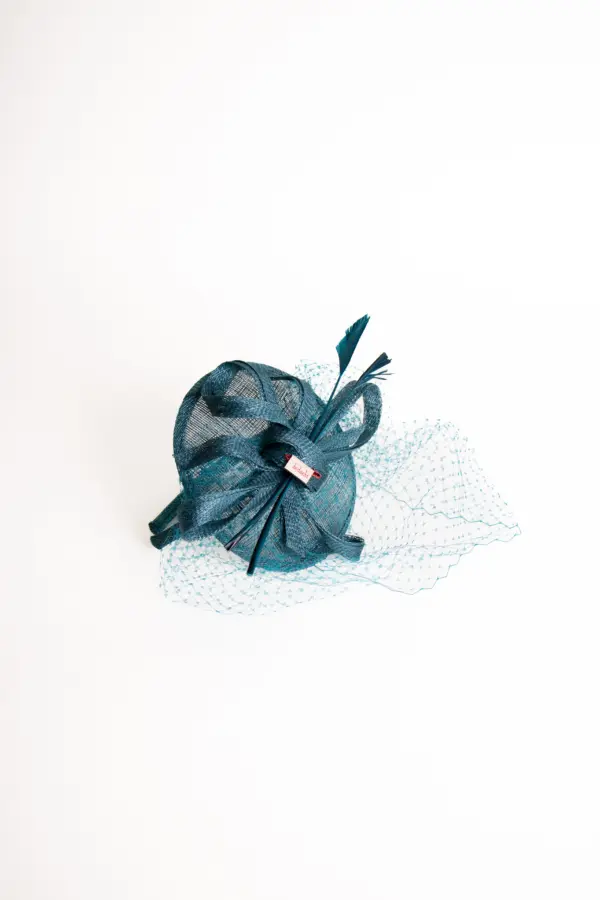 Bedacht Fascinator Valetta Petrol