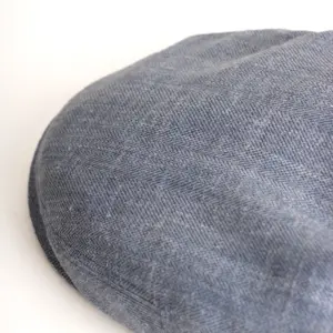 JJ Hats Driver Cap Linen Herringbone
