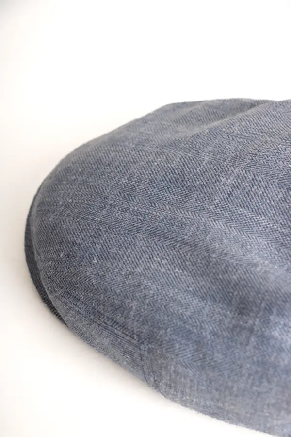 JJ Hats Driver Cap Linen Herringbone