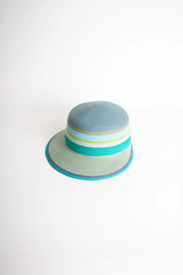 Bedacht Hanf Schute Multicolor, Eisblau/Mint