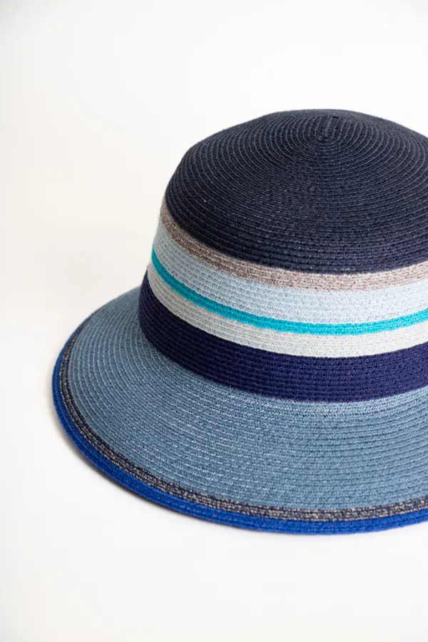 Bedacht Hanf Schute Multicolor, Dunkelblau/Blau