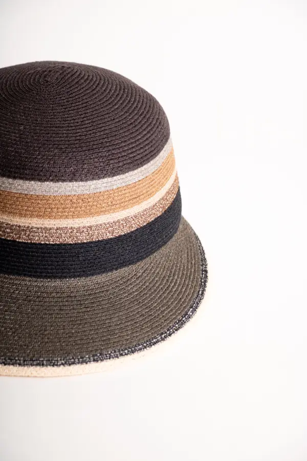 Bedacht Hanf Schute Multicolor, Mocca/Anthrazit
