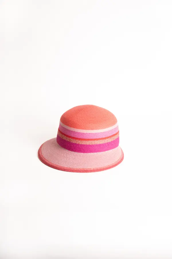 Bedacht Hanf Schute Multicolor, Lachs/Rosa