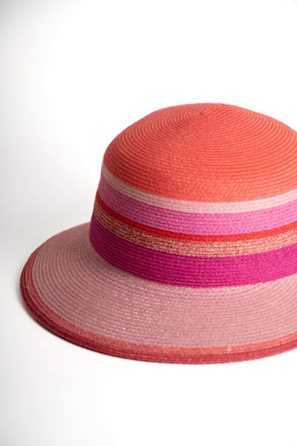 Bedacht Hanf Schute Multicolor, Lachs/Rosa