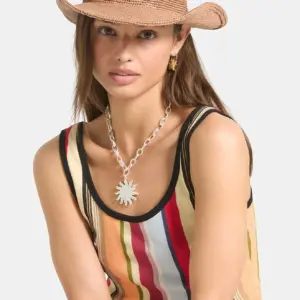 Brixton Odessa Straw Packable Cowboy Hat