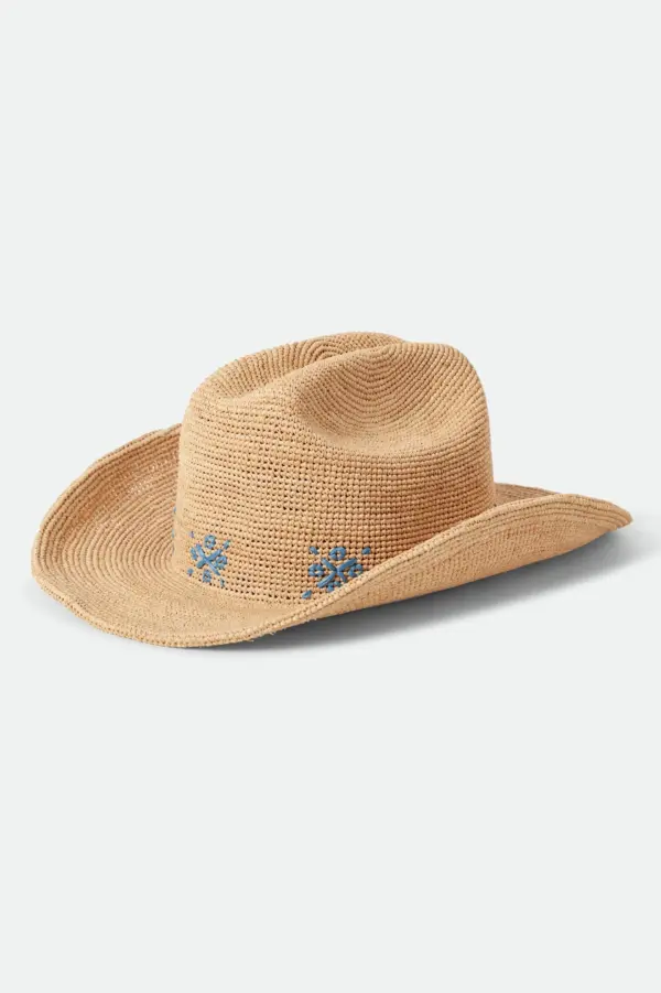 Brixton Odessa Straw Packable Cowboy Hat Brixton Odessa Straw Packable Cowboy Hat