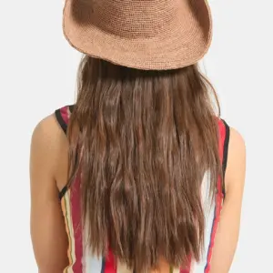 Brixton Odessa Straw Packable Cowboy Hat