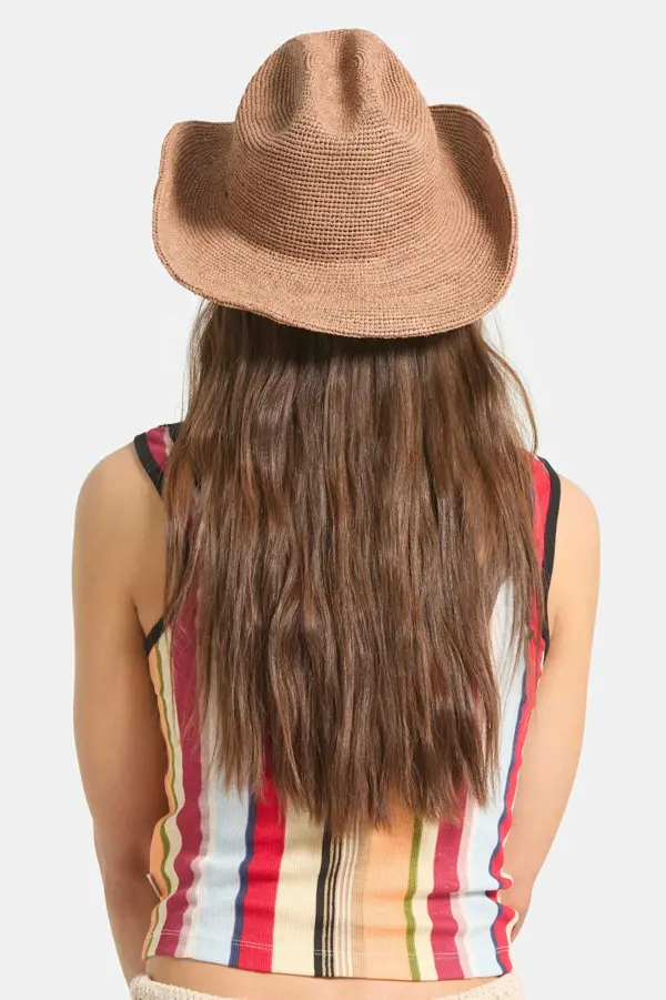 Brixton Odessa Straw Packable Cowboy Hat Brixton Odessa Straw Packable Cowboy Hat