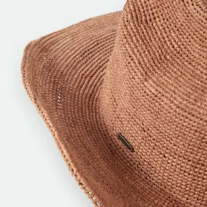 Brixton Odessa Straw Packable Cowboy Hat