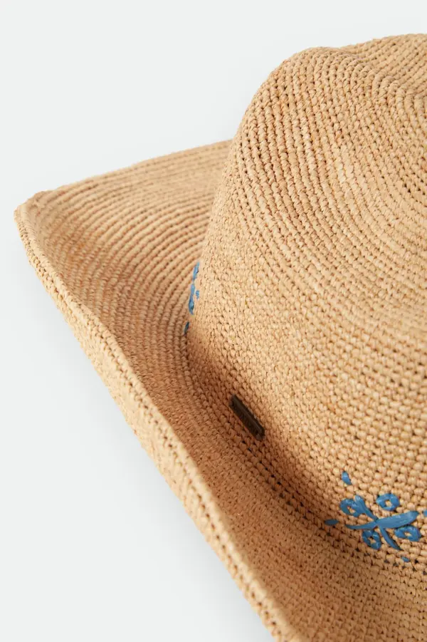 Brixton Odessa Straw Packable Cowboy Hat Brixton Odessa Straw Packable Cowboy Hat