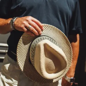 Stetson Meola Twotone Fedora Strohhut