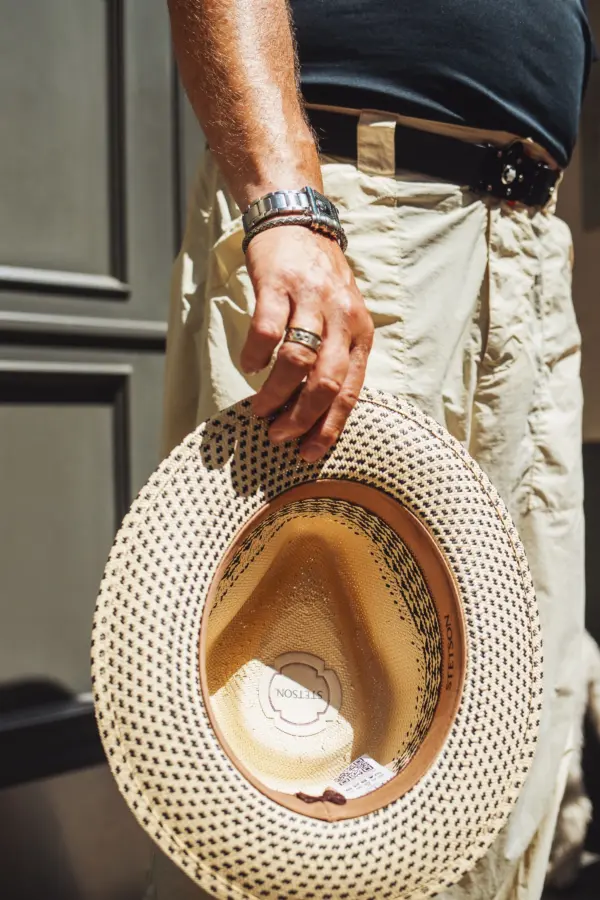 Stetson Meola Twotone Fedora Strohhut