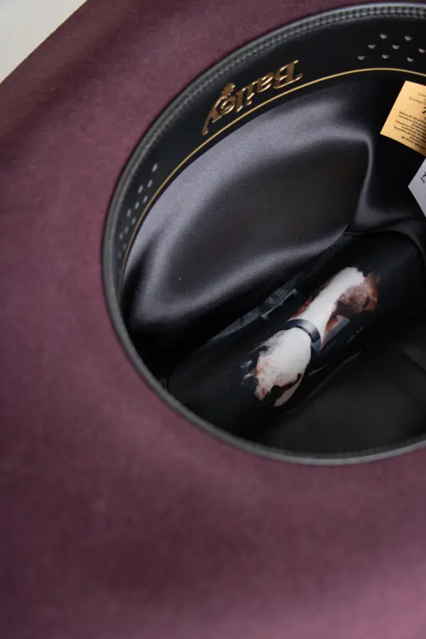 Bailey Lightning 4x Western Hat, Farbe Cherry Lacquer