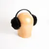 McBurn Earmuffs aus Webpelz, Schwarz