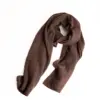 Riviera Sciarpa Rasata Cashmere, Dunkelbraun
